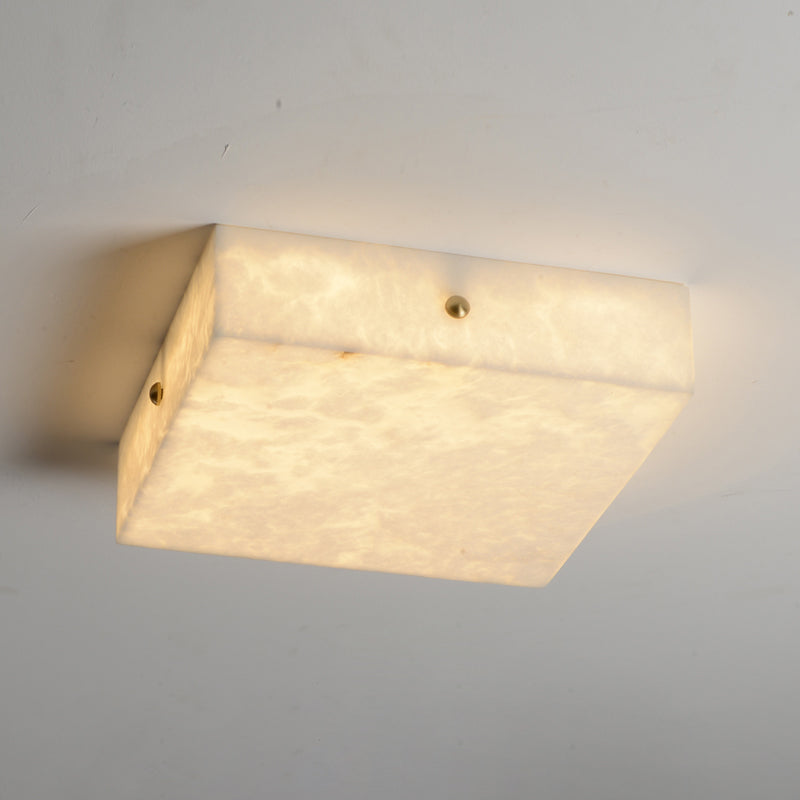 Rauduvys Modern Minimalist Alabaster Ceiling Light