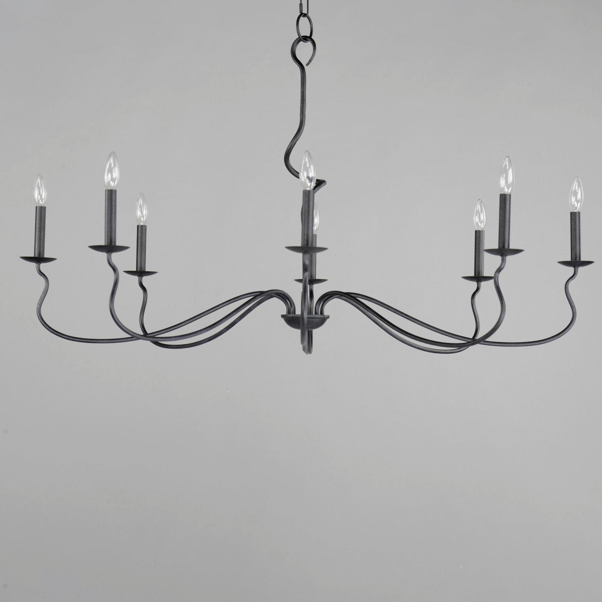 Rauduvyo Modern Minimalist Industrial Metal Chandelier