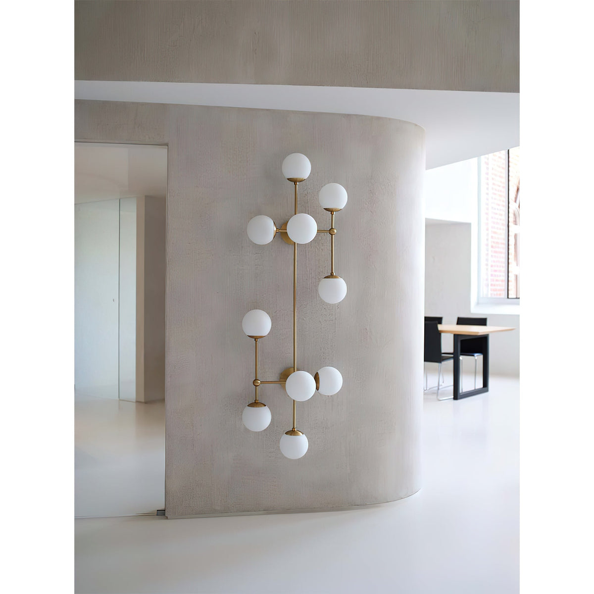 Ulfuvyo Modern Minimalist Glass Metal Wall Lamp