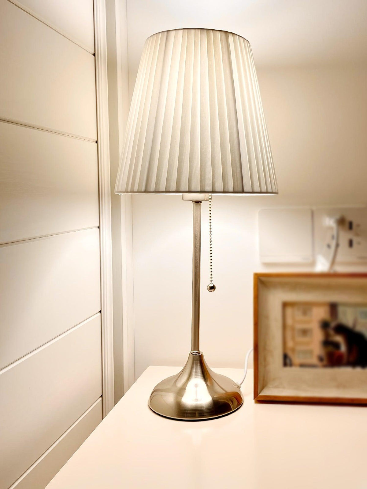 Simplicity Pleated Fabric Table Lamp