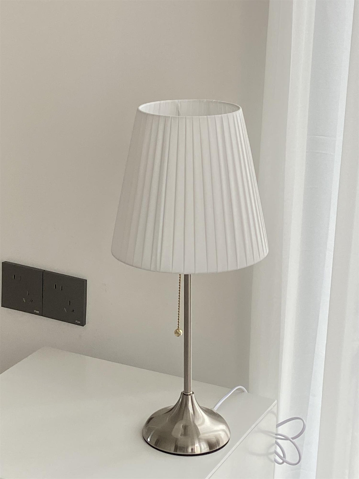Simplicity Pleated Fabric Table Lamp
