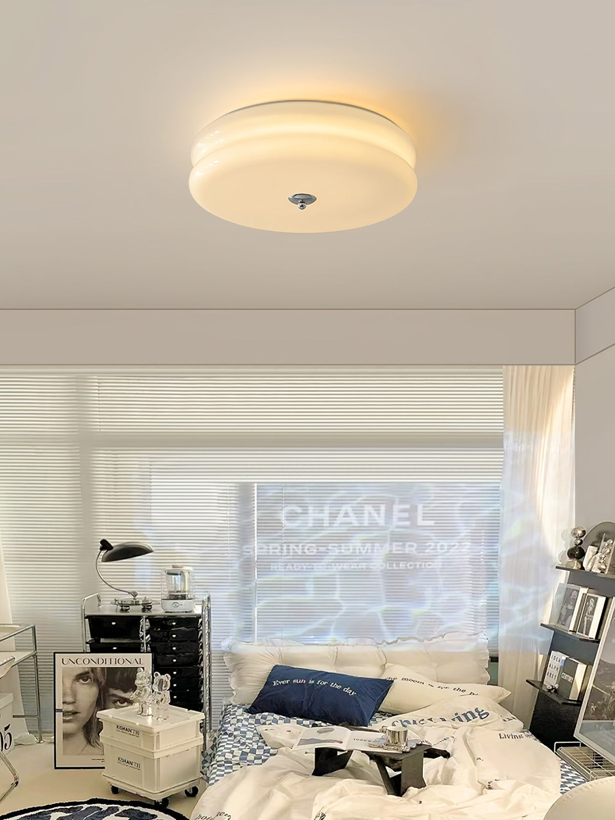 Eirinine Ceiling Light Art Deco Vintage Glass