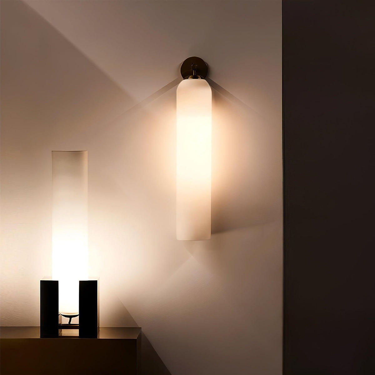 Sugimul Glass Indoor Wall Lamp Cylindrical