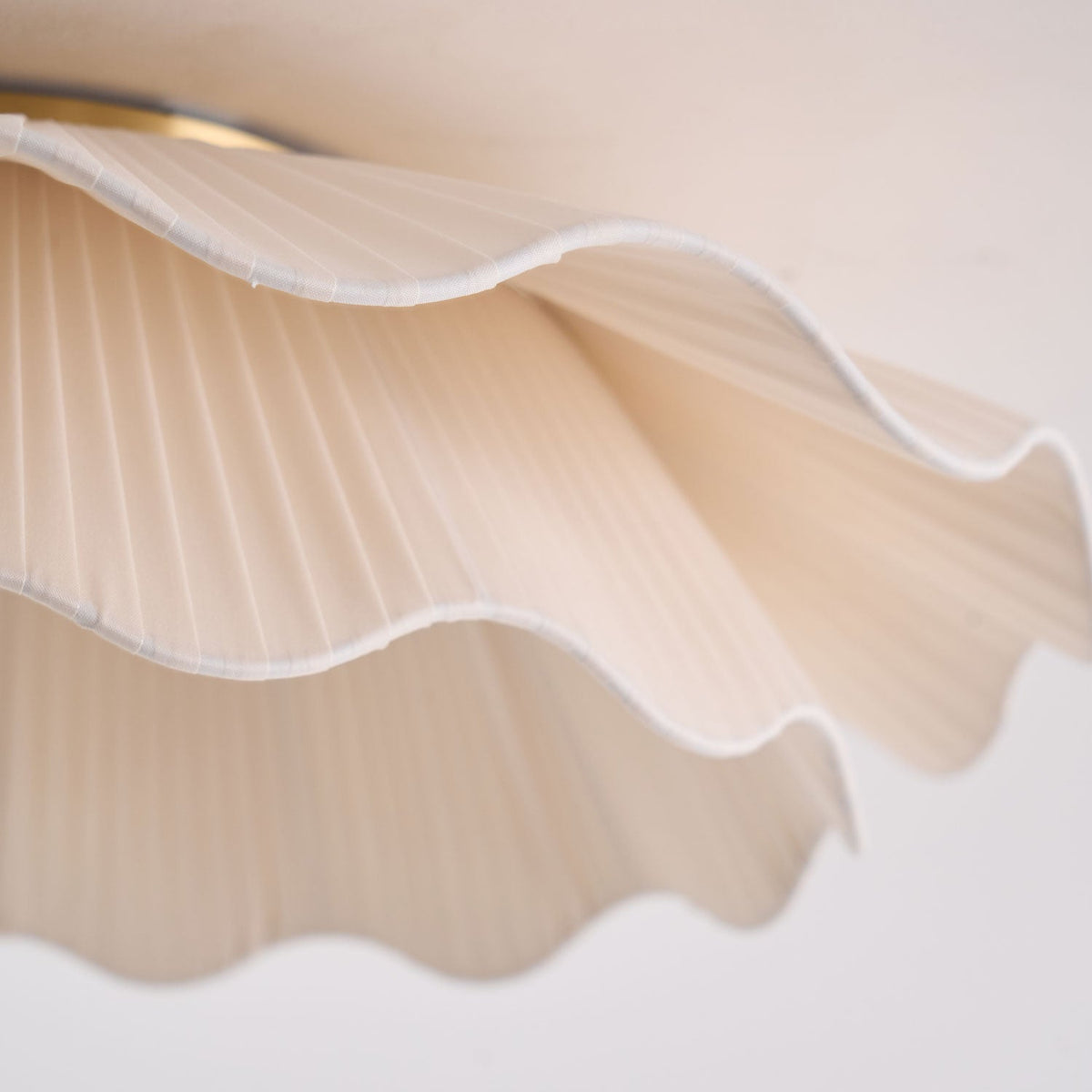 Habibel Fabric Wave Ceiling Light Brass