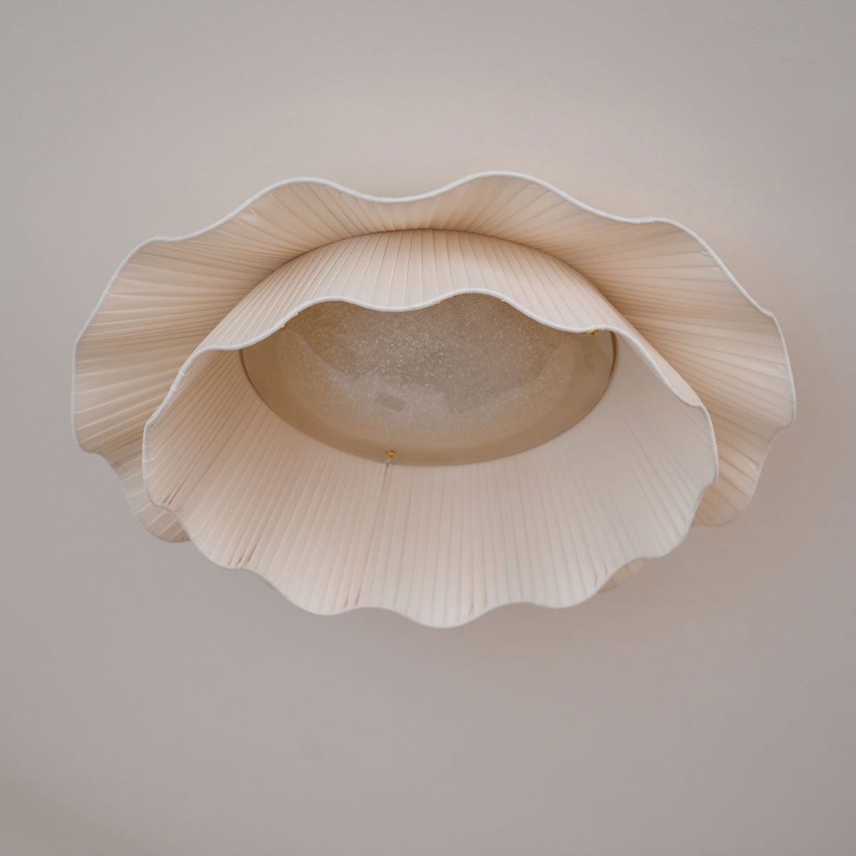 Habibel Fabric Wave Ceiling Light Brass
