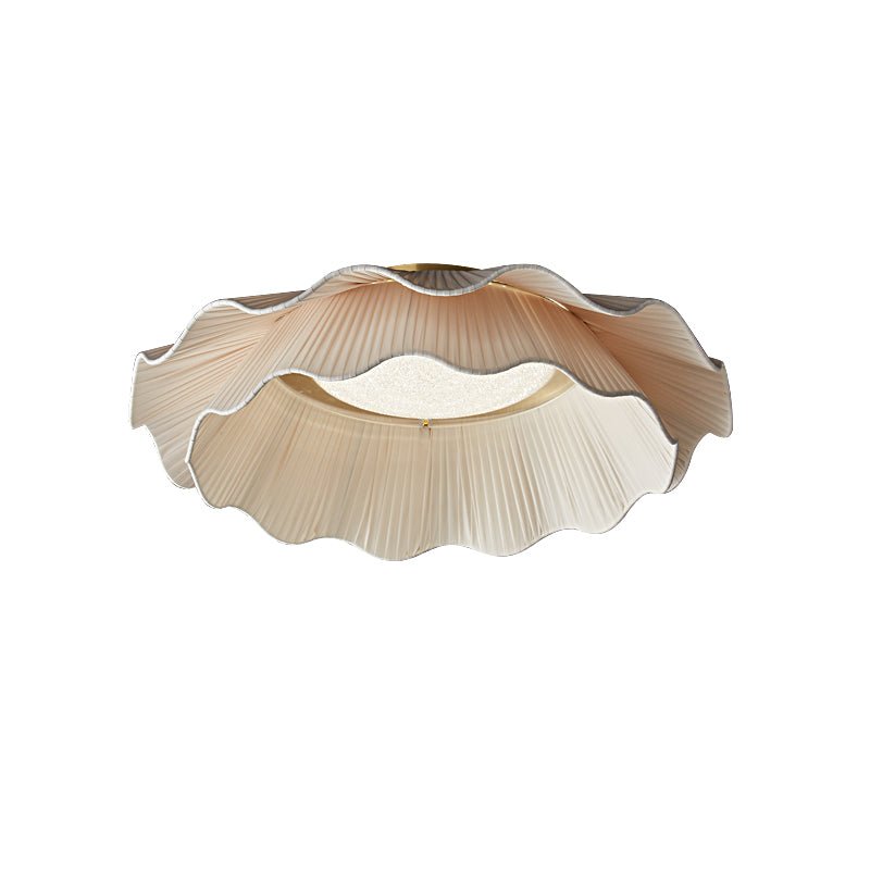 Habibel Fabric Wave Ceiling Light Brass