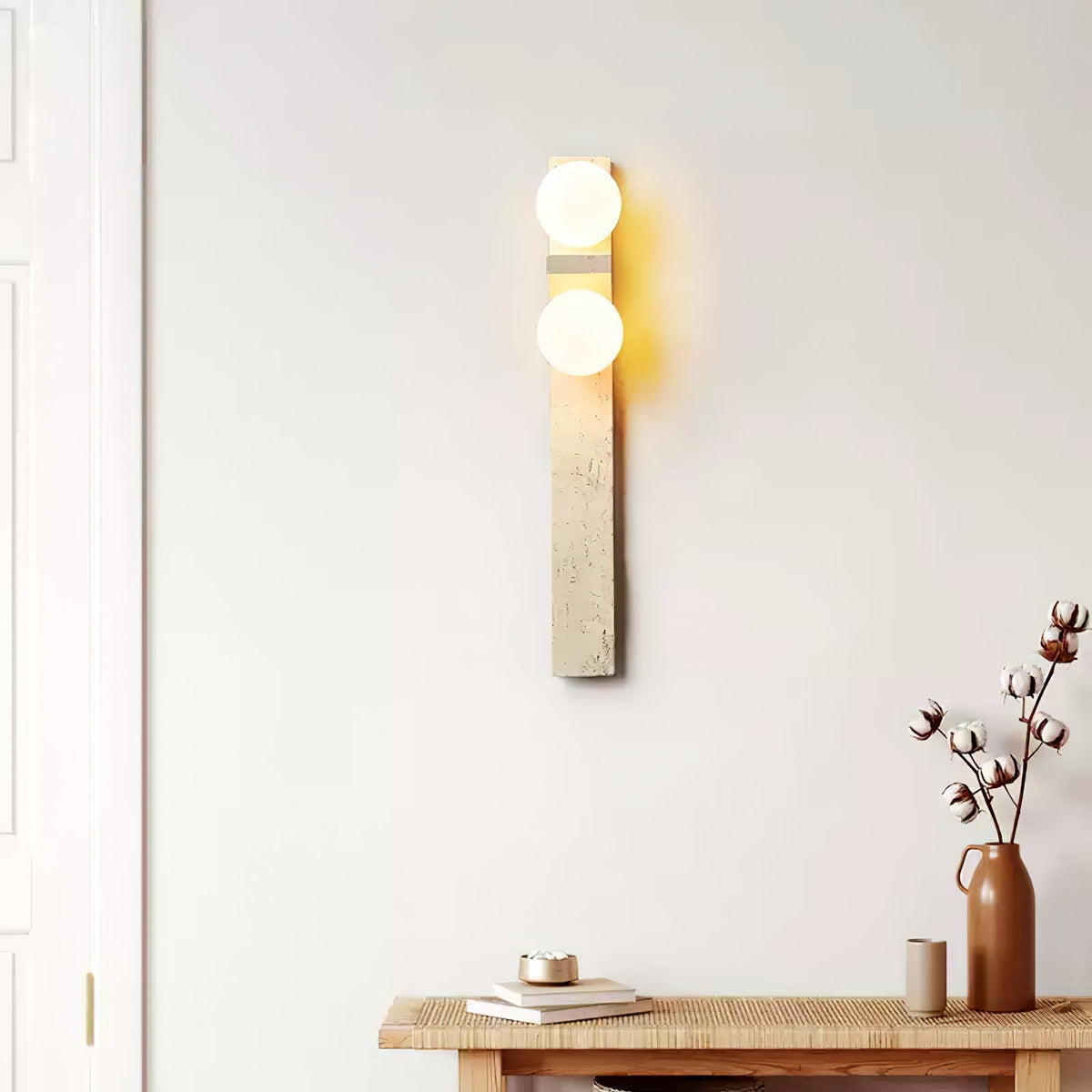 Cassiopeia Travertine Wall Light
