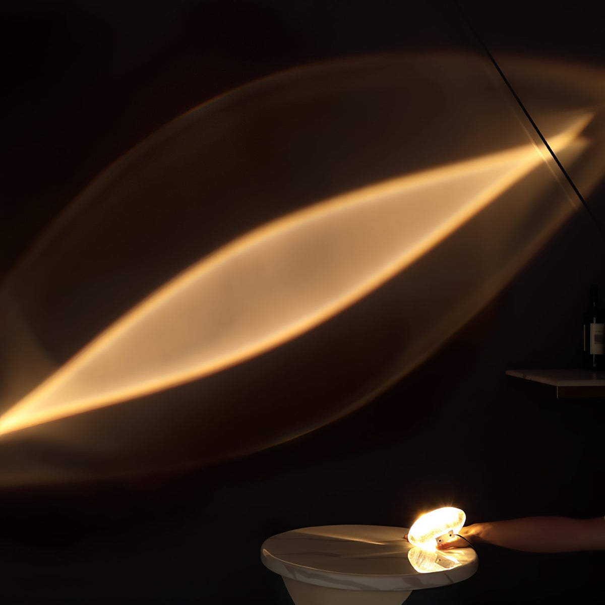 Solarece Crystal Minimalist Table Lamp