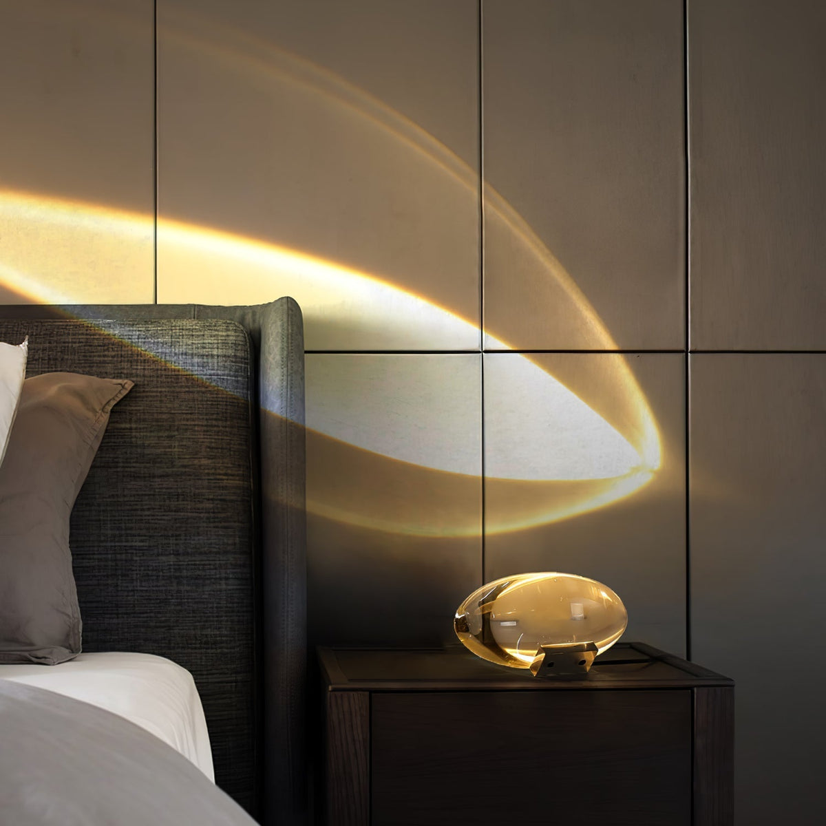 Solarece Crystal Minimalist Table Lamp