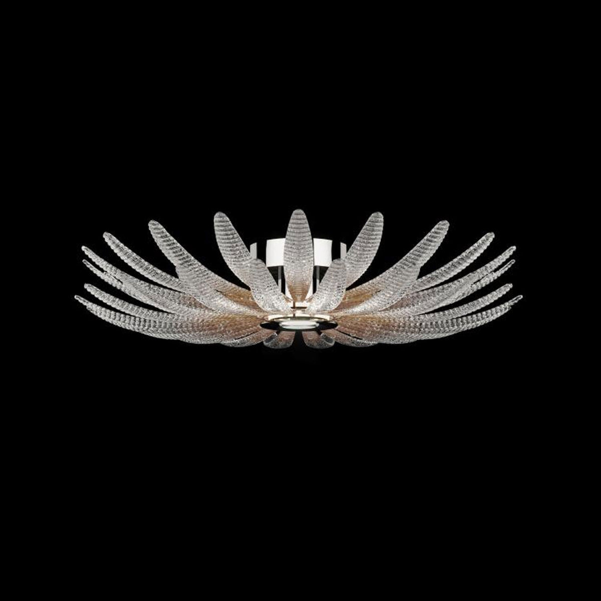 Ignatius Glass Petal Ceiling Light
