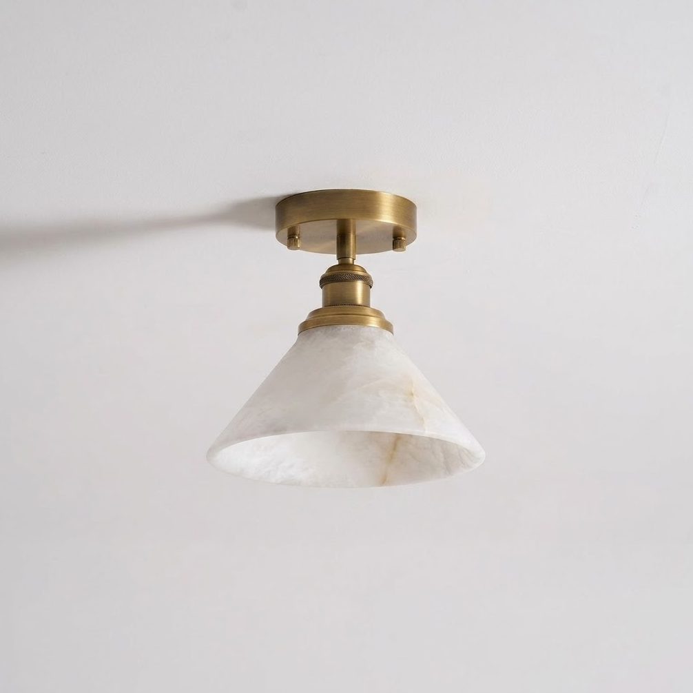 Opal Alabaster Flush Mount