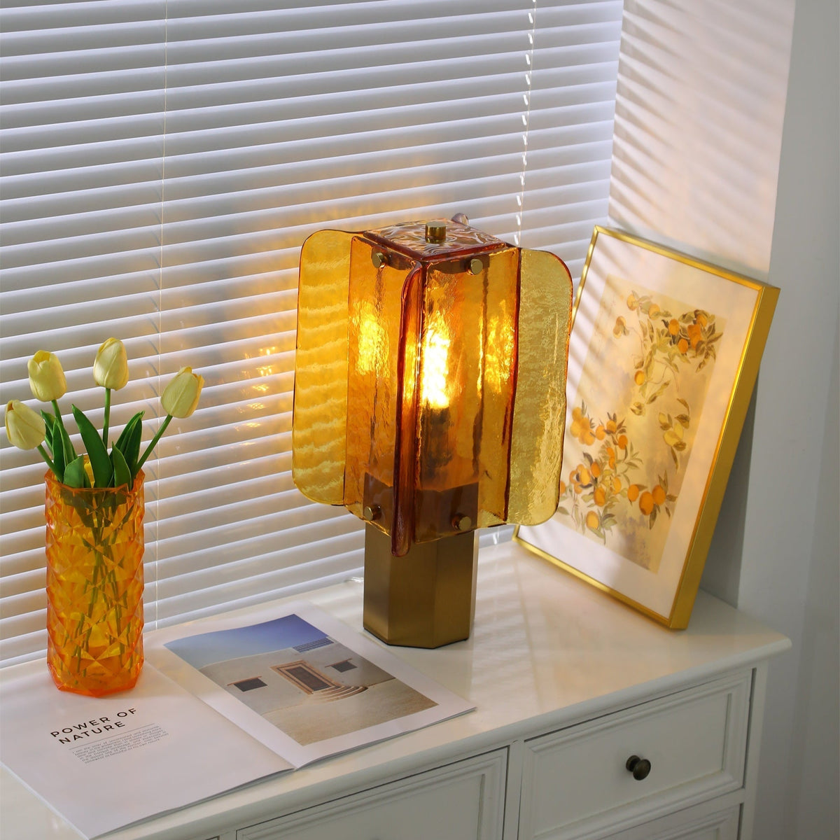 Yentix Glass Table Lamp
