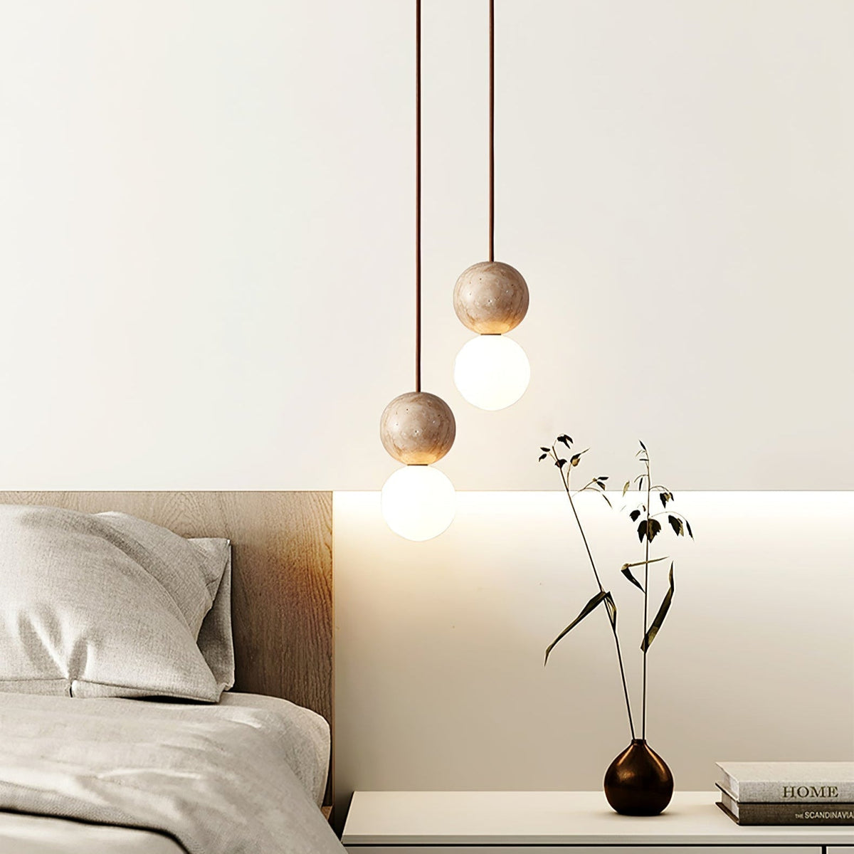 Serinelle Travertine Pendant Light