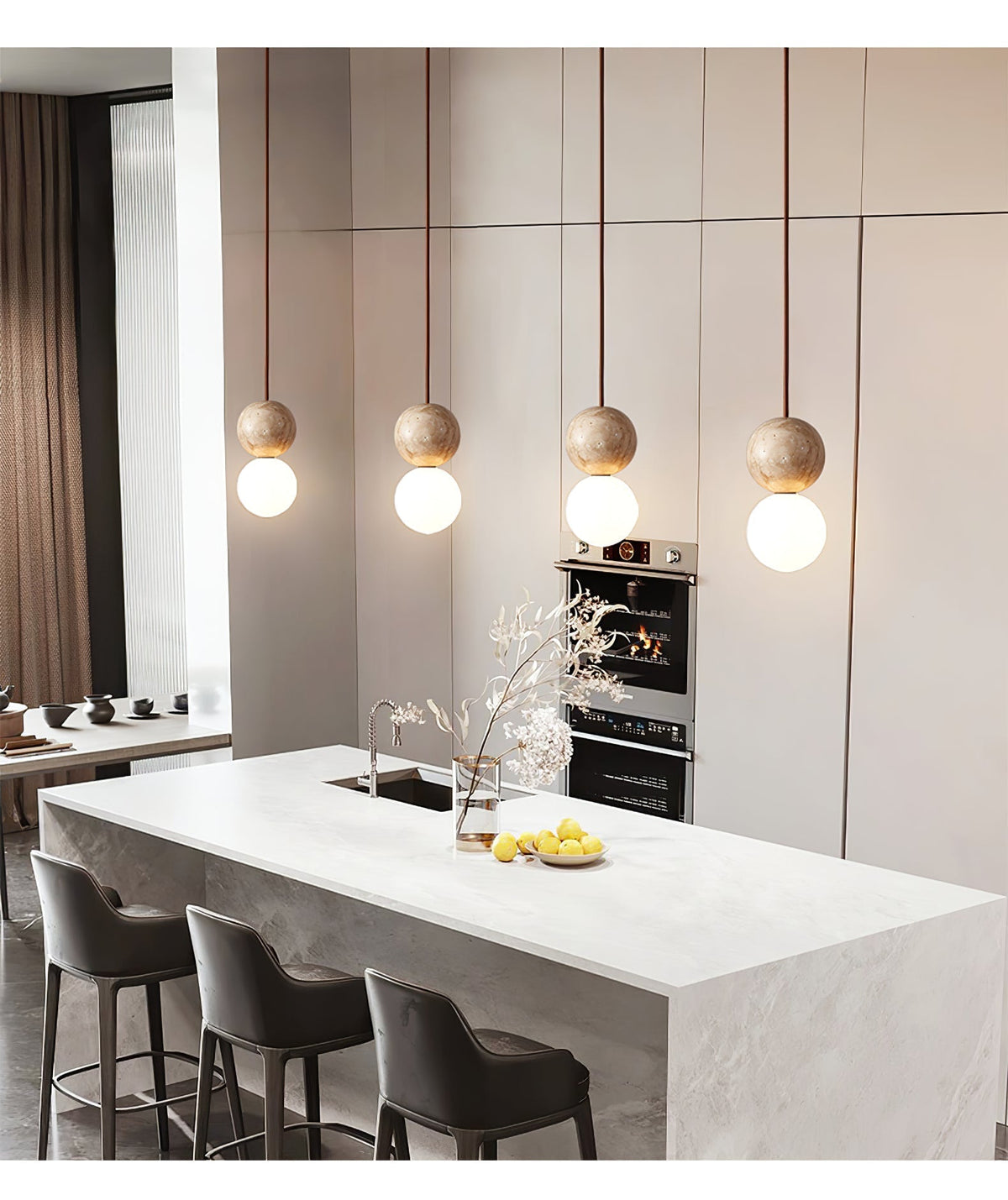 Serinelle Travertine Pendant Light