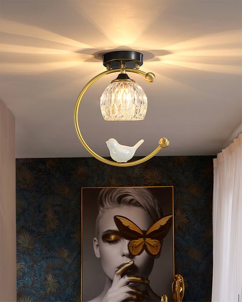 Otis Linearo Artistic Ceramic Bird Ceiling Light