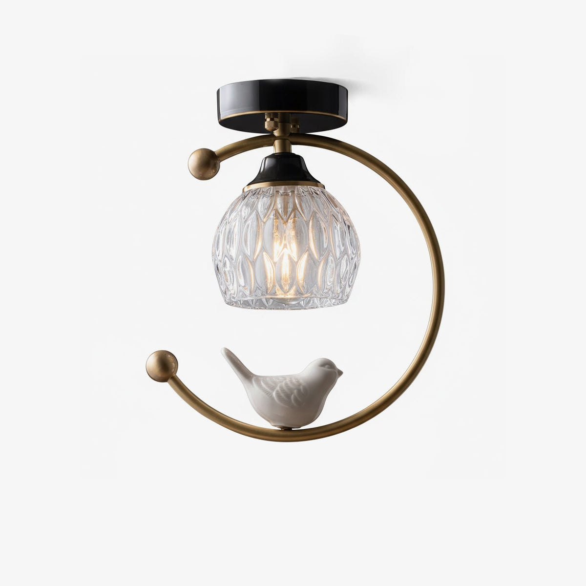 Otis Linearo Artistic Ceramic Bird Ceiling Light