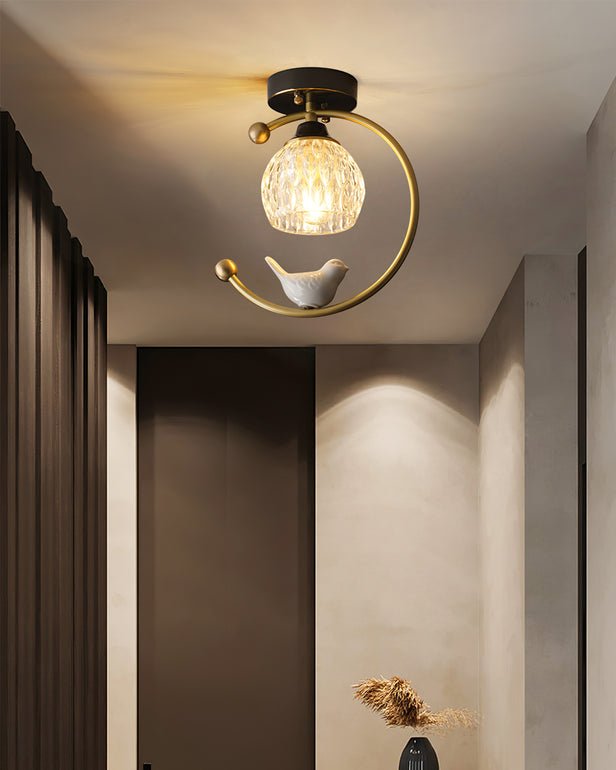 Otis Linearo Artistic Ceramic Bird Ceiling Light