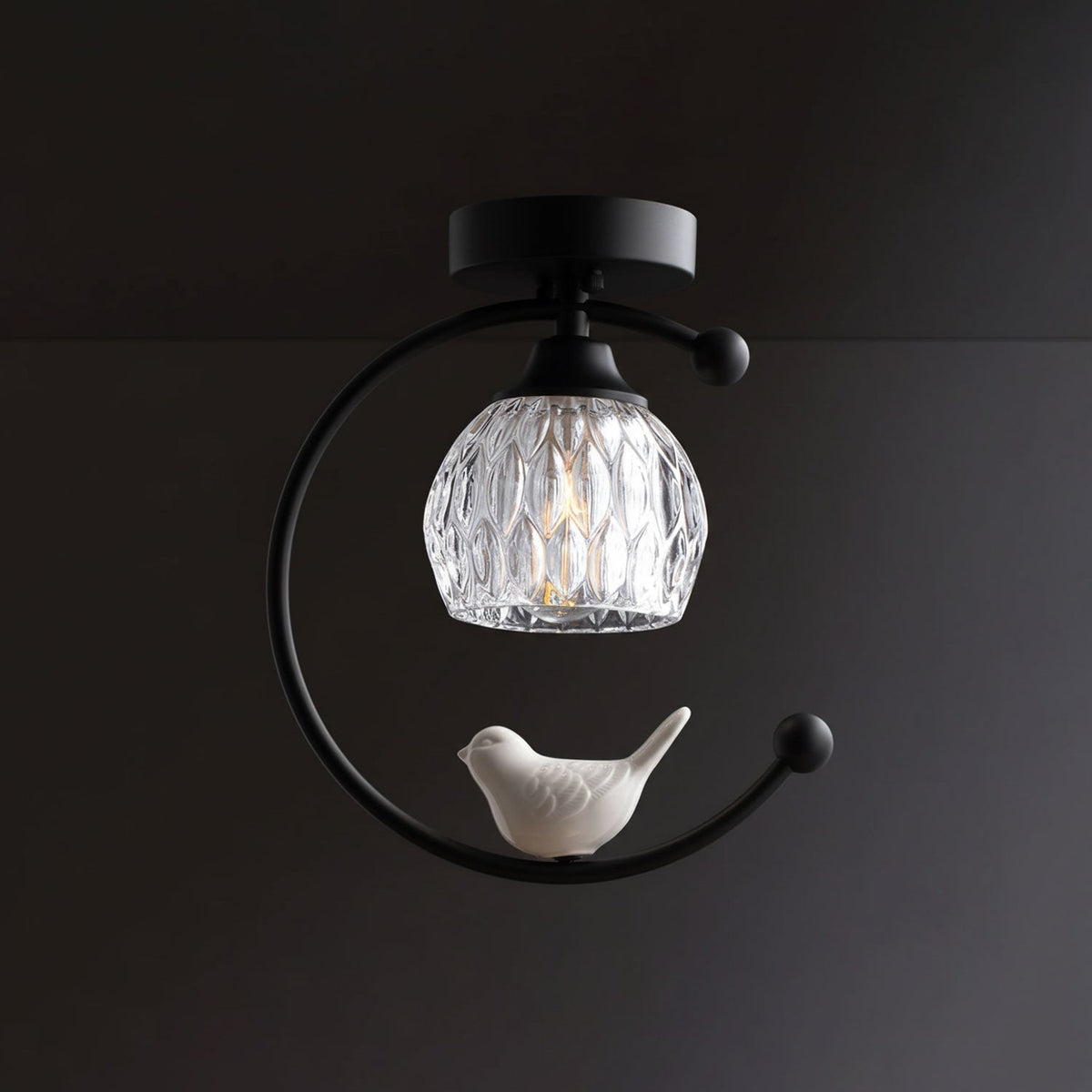 Otis Linearo Artistic Ceramic Bird Ceiling Light