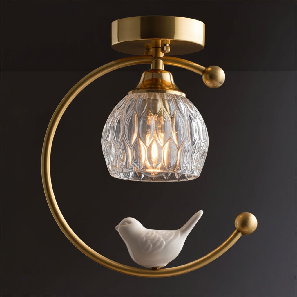 Otis Linearo Artistic Ceramic Bird Ceiling Light