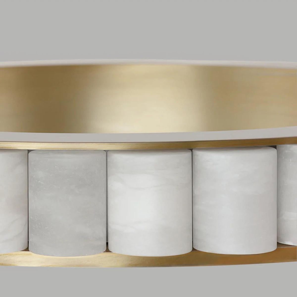 Lyra Postmodern Luxury Stainless Alabaster Chandelier