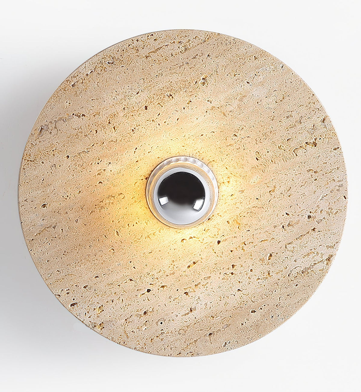 Norarora Travertine Flush Mount Ceiling Light