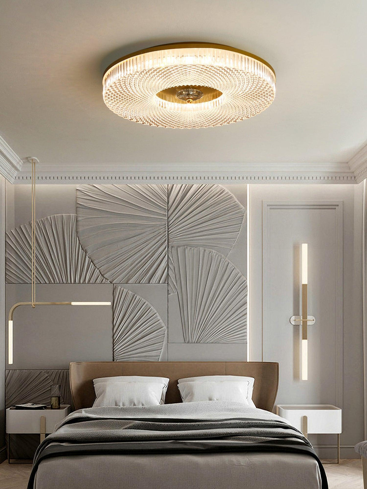 Nirenaine Ceiling Lamp LED Flush Mount Acrylic