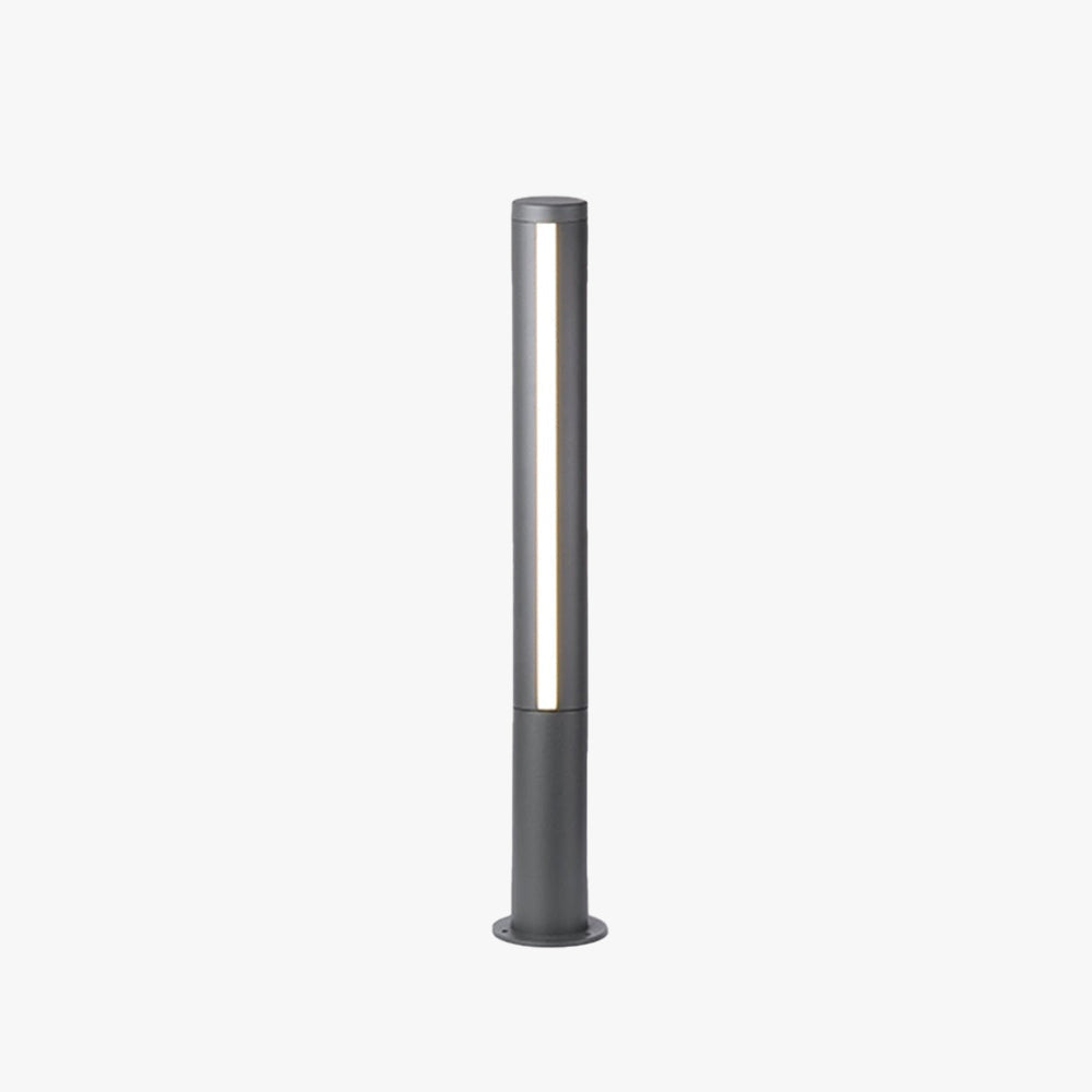Jolosum Column Double Light Strip Outdoor Path Light, Black