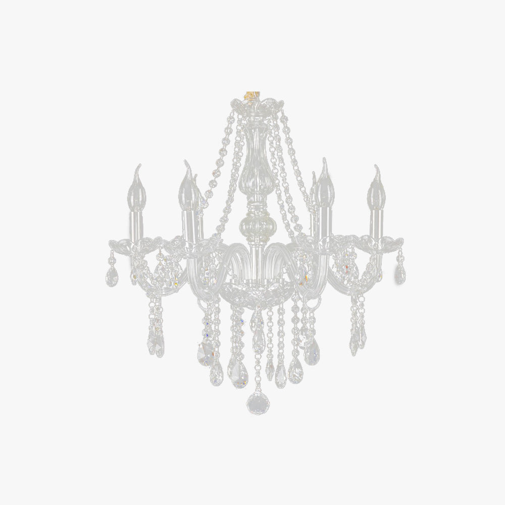 Depaner Luxury Candlestick Clear Crystal Chandelier