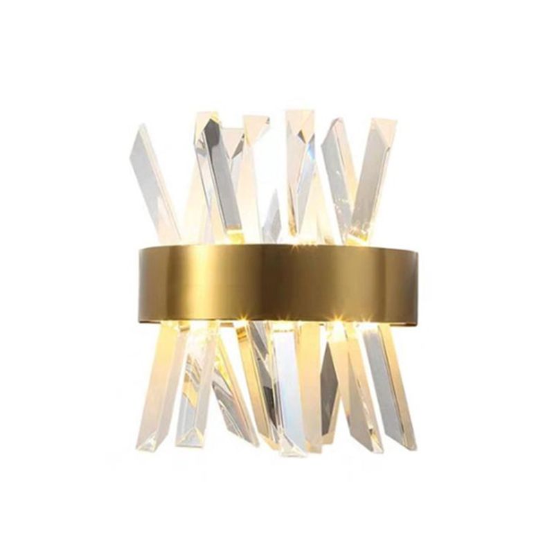 Muvorimo Luxury Gold Crystal Bedroom Bedside Wall Lamp