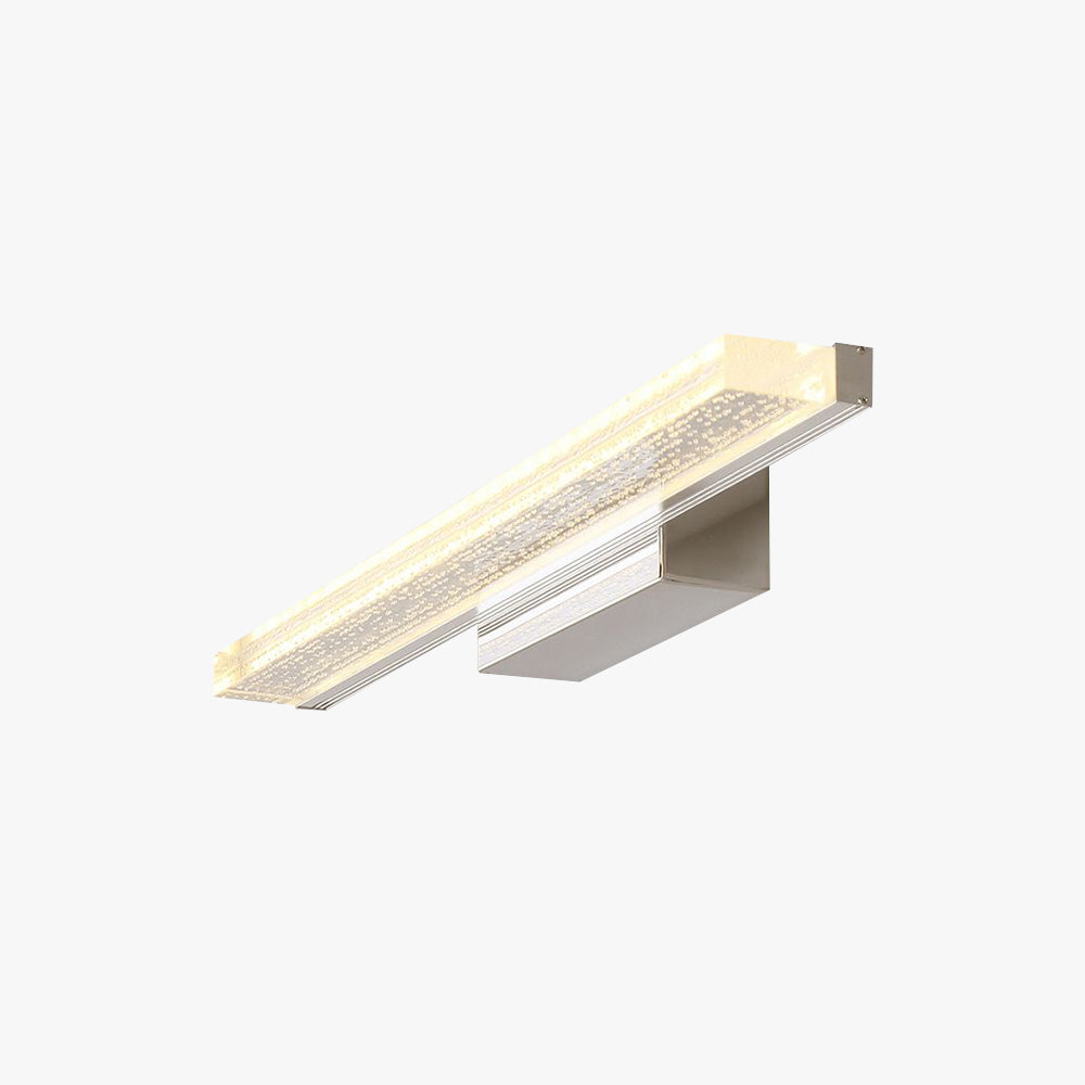 Nesukik Modern Rectangular Metal Modern Wall Lamp, Silver