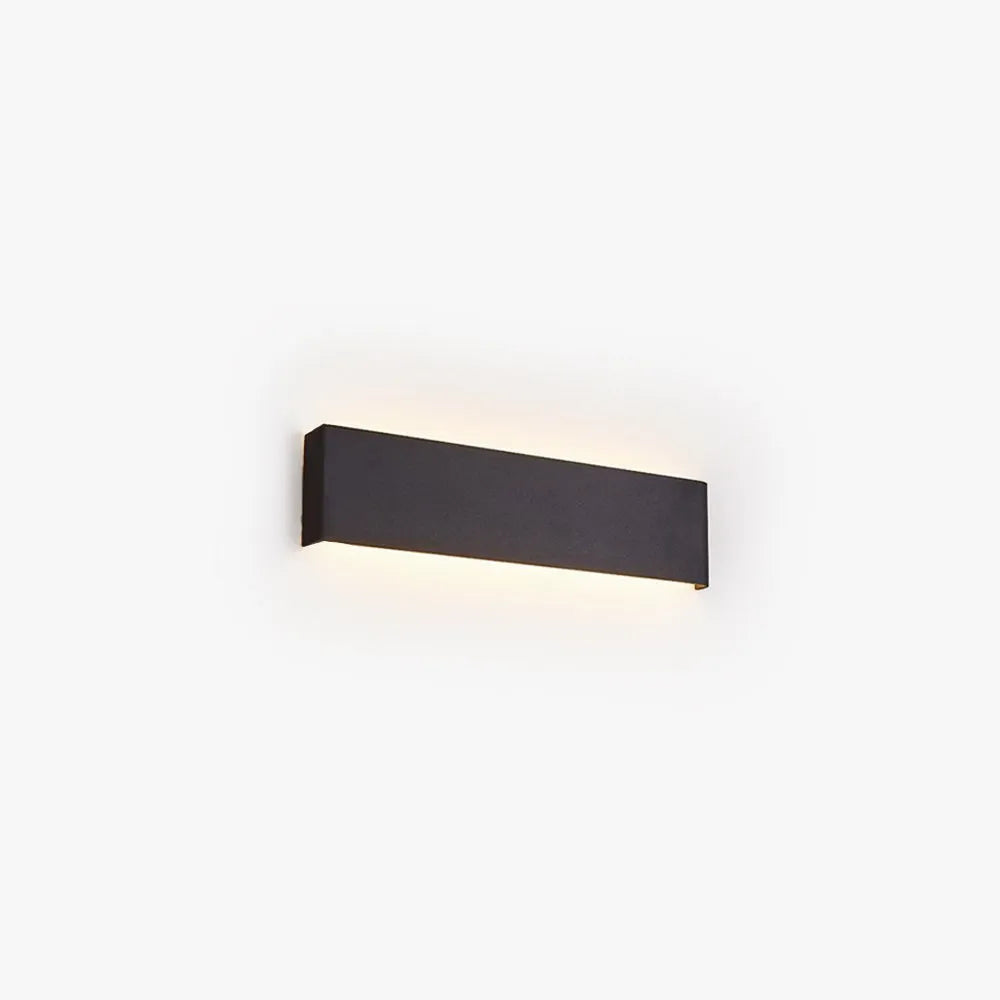 Huponus Minimalist Rectangular Wall Lamp,Black/White/Gold