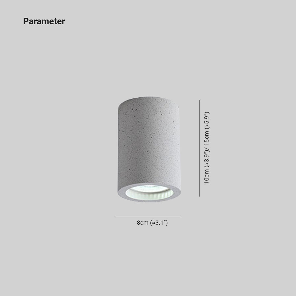 Raderul Modern Cylinder LED Flush Mount Ceiling Light, Living Room