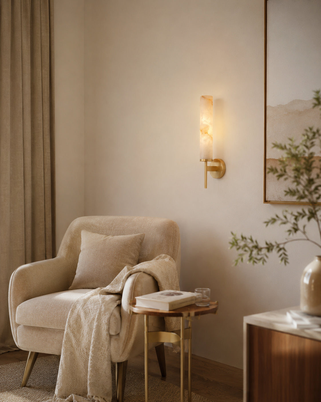 Baldassare Alabaster Wall Sconce