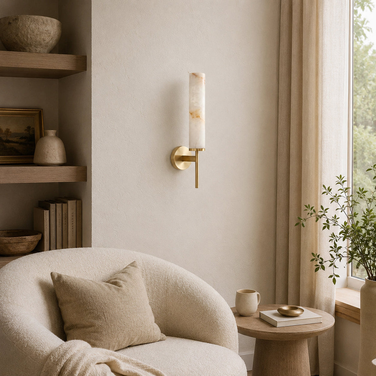 Baldassare Alabaster Wall Sconce