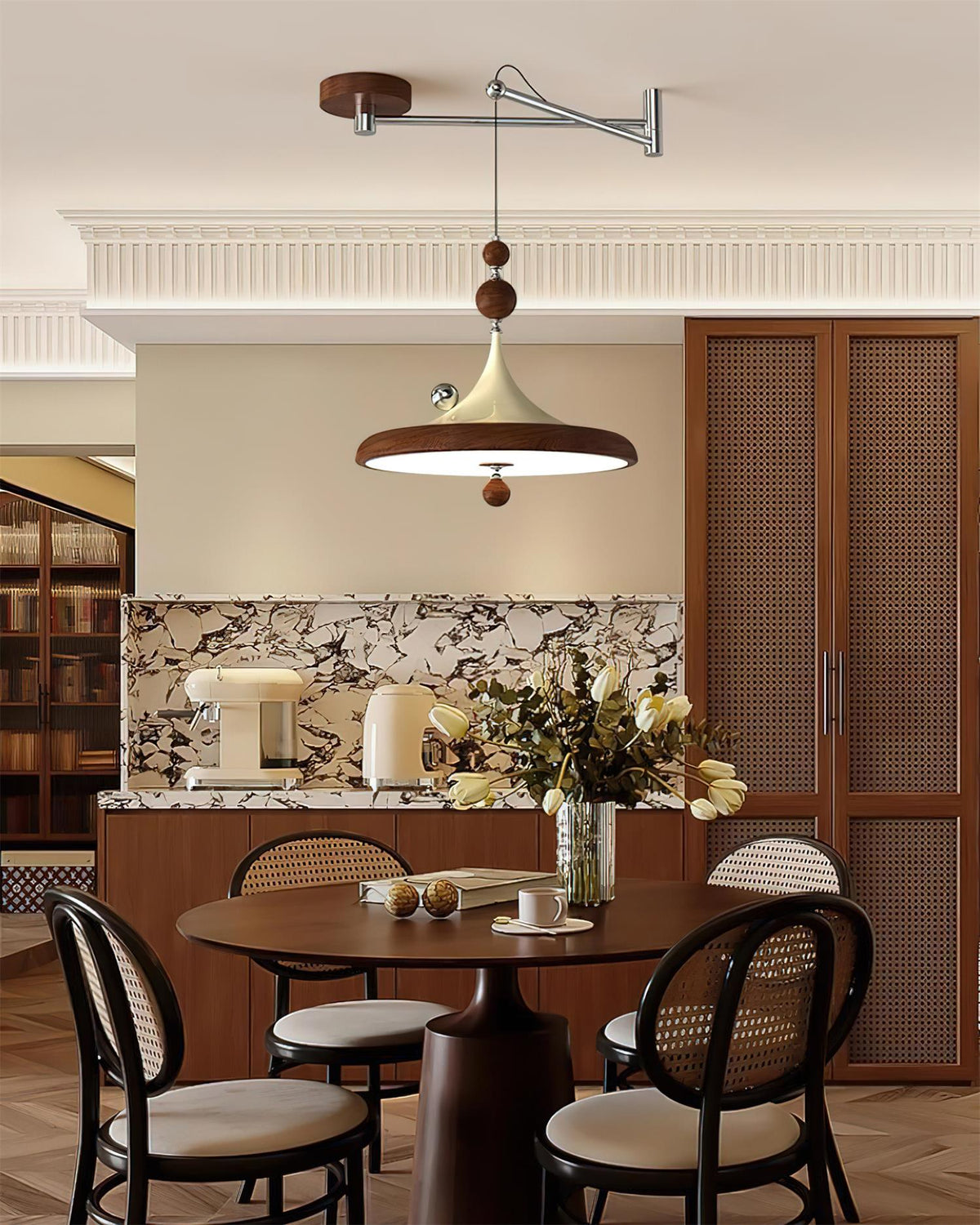 Ballora Poised Swing-Arm Pendant Lamp