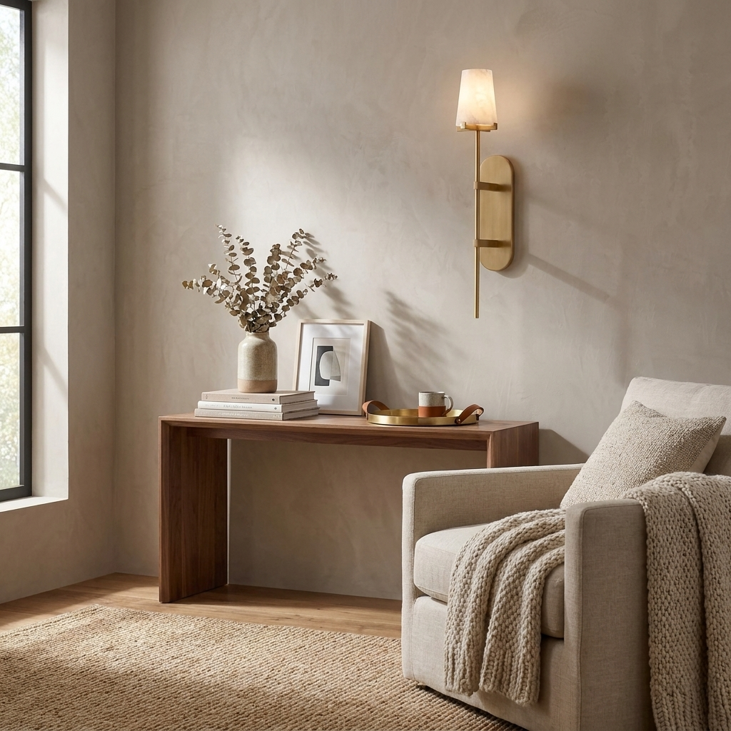 Bexcombe Alabaster Wall Sconce