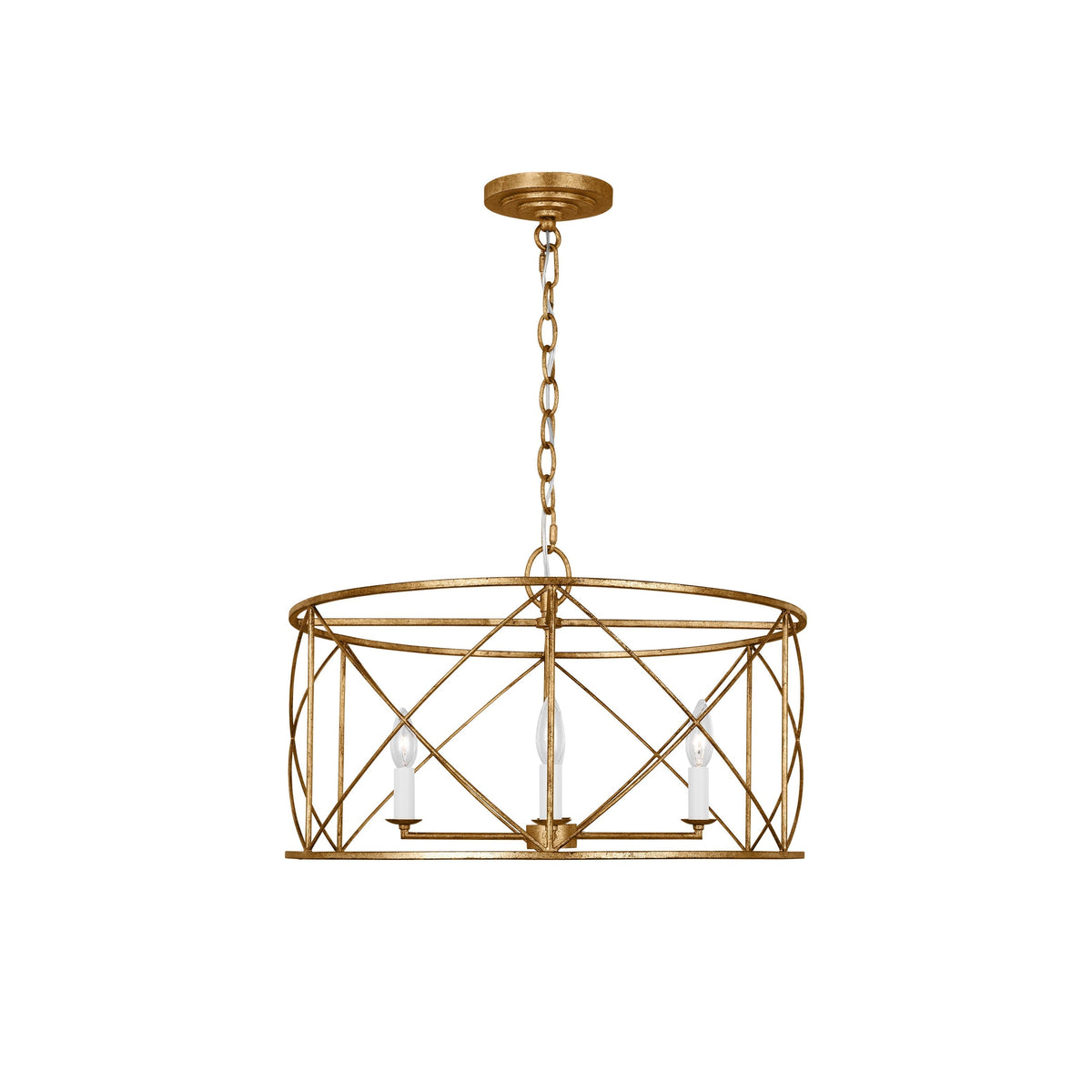 Waegnuvyu Modern Minimalist Vintage Industrial Metal Lantern Chandelier