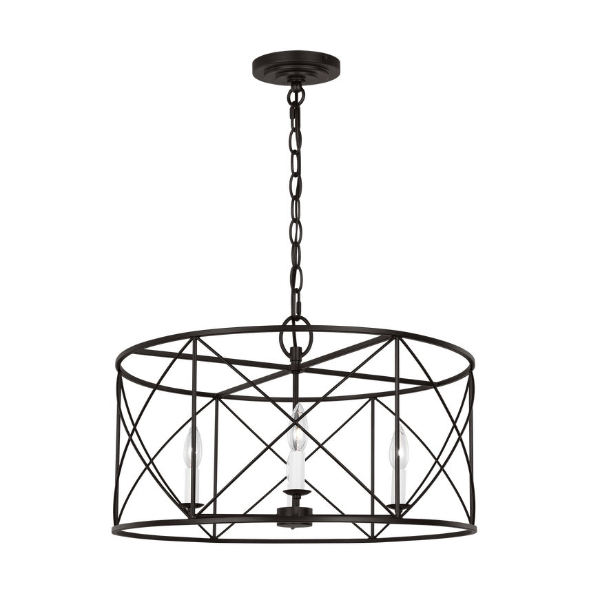 Waegnuvyu Modern Minimalist Vintage Industrial Metal Lantern Chandelier