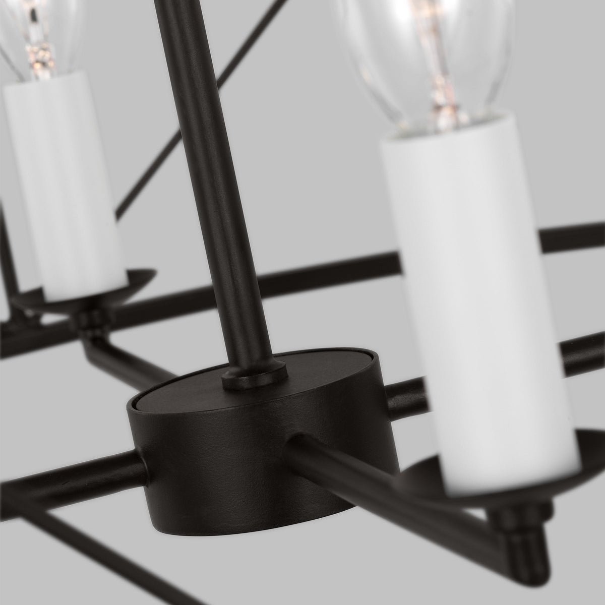 Waegnuvyu Modern Minimalist Vintage Industrial Metal Lantern Chandelier