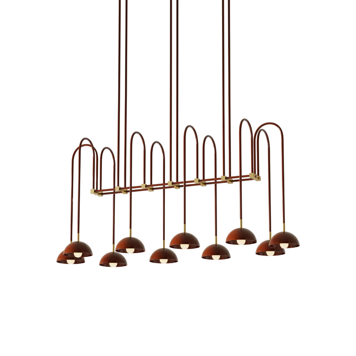 Blikuvyh Vintage Industrial Atelier Brass Metal Chandelier