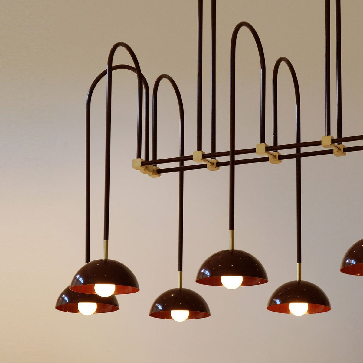 Blikuvyh Vintage Industrial Atelier Brass Metal Chandelier