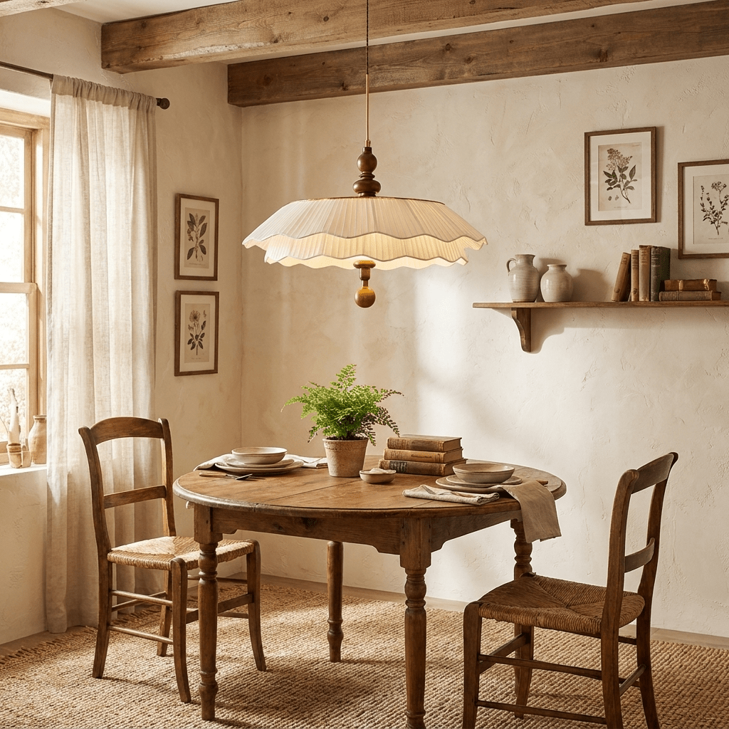 Elianor Belle Epoque Pleated Pendant Light