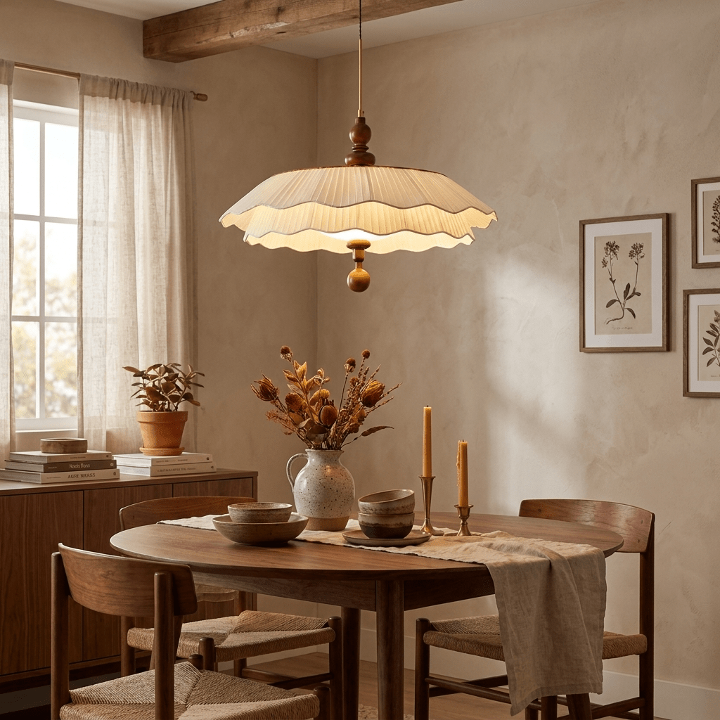 Elianor Belle Epoque Pleated Pendant Light