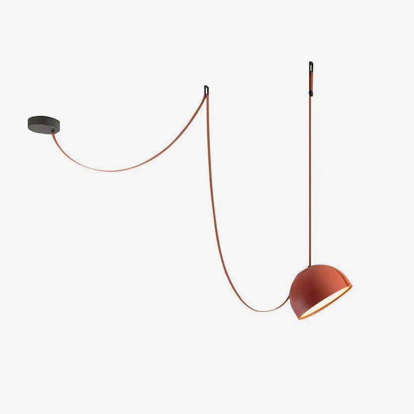 Elarok Modern Minimalist Combination Leather Pendant Light