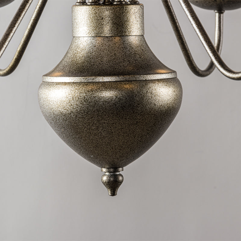 Blikuvyu Vintage Industrial Brass Metal Chandelier