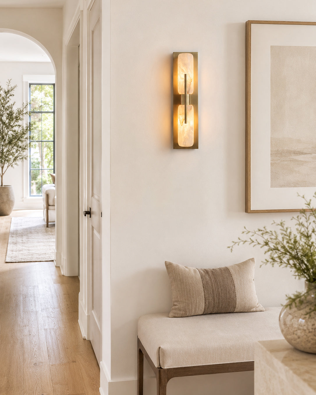 Bepuzz Alabaster Wall Sconce