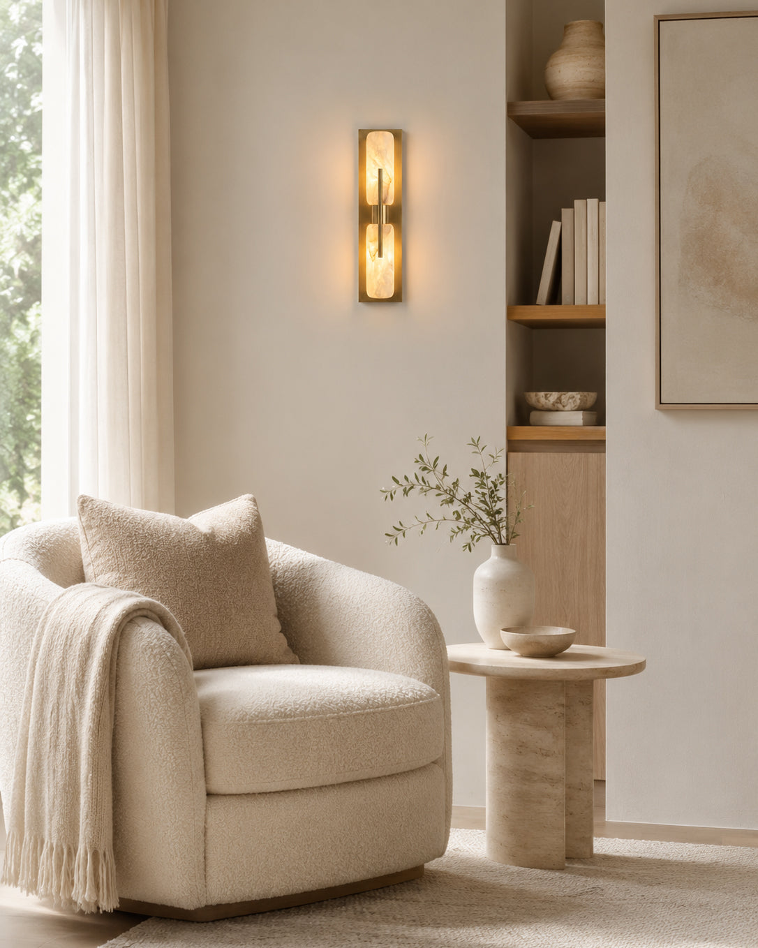 Bepuzz Alabaster Wall Sconce