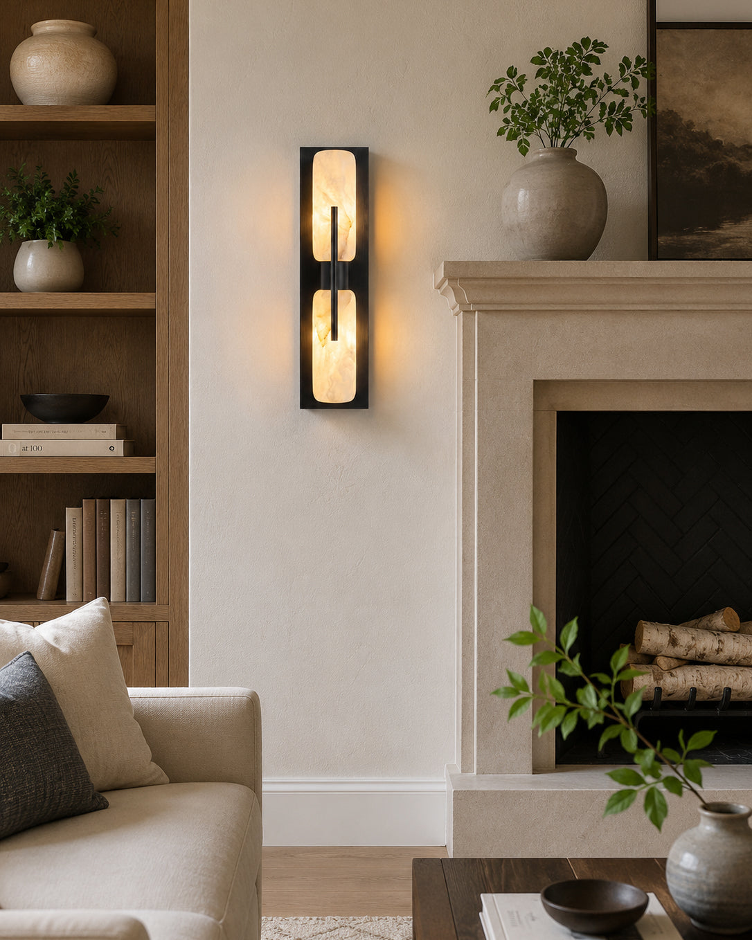 Bepuzz Alabaster Wall Sconce