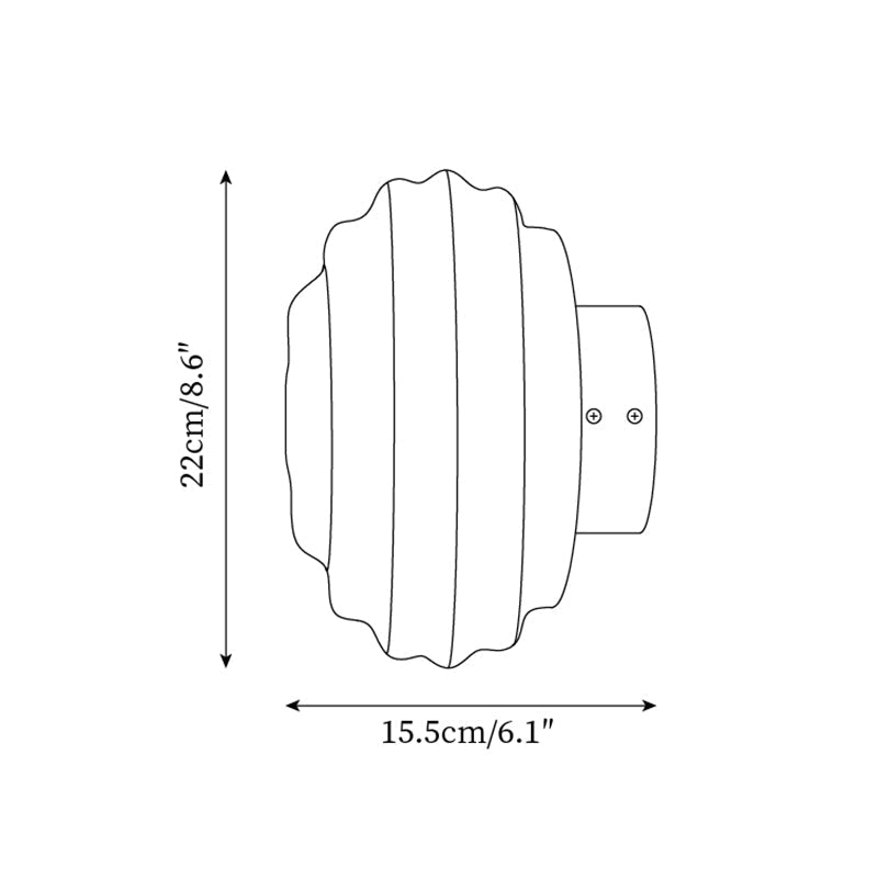 Celalelle Glass Wall Lamp