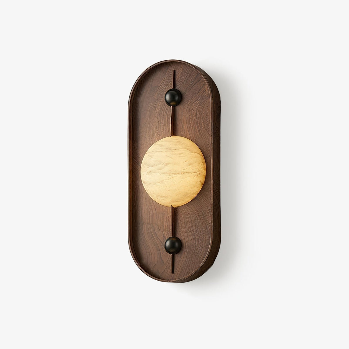 Lyvaran Oval Alabaster Wood Wall Light